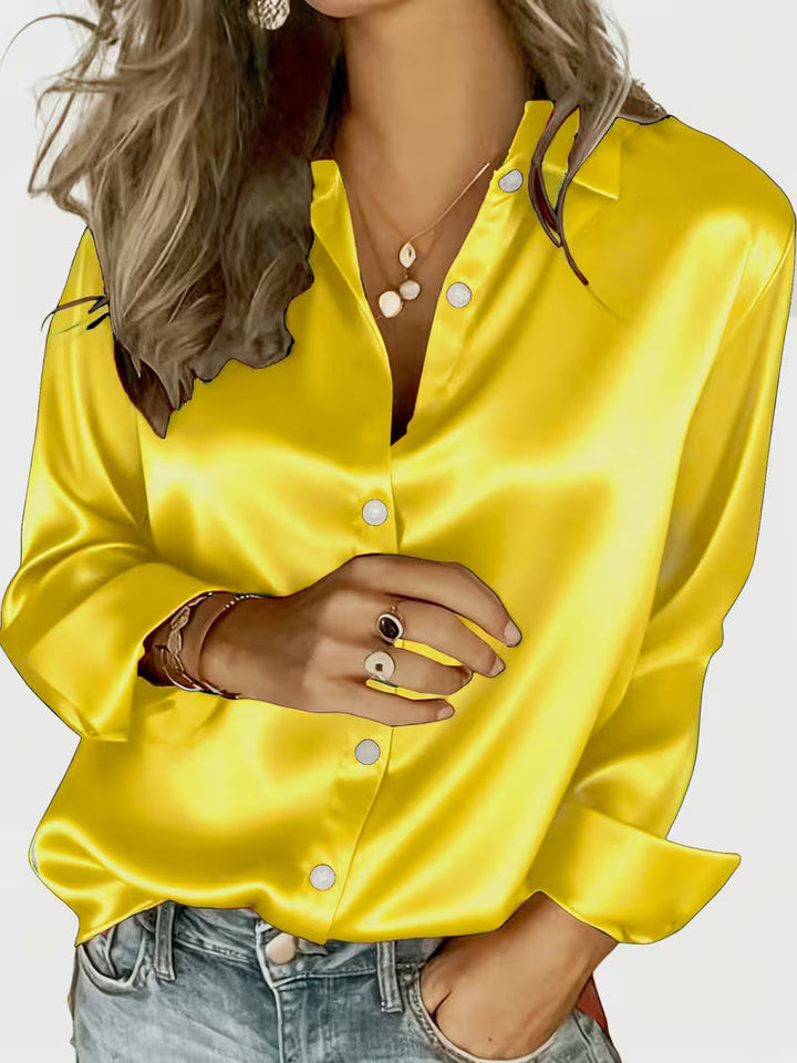 Kelina - Long Sleeve Button-Up Shirt