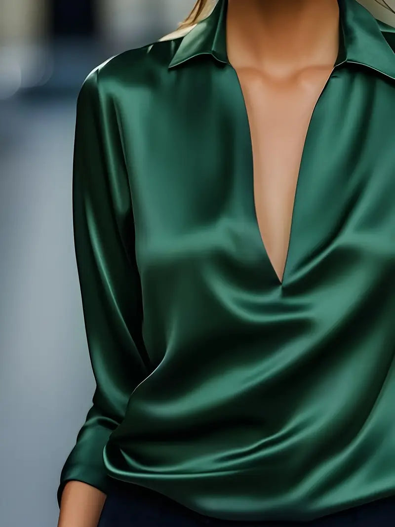 Lianyandra - Premium V-Neck Blouse