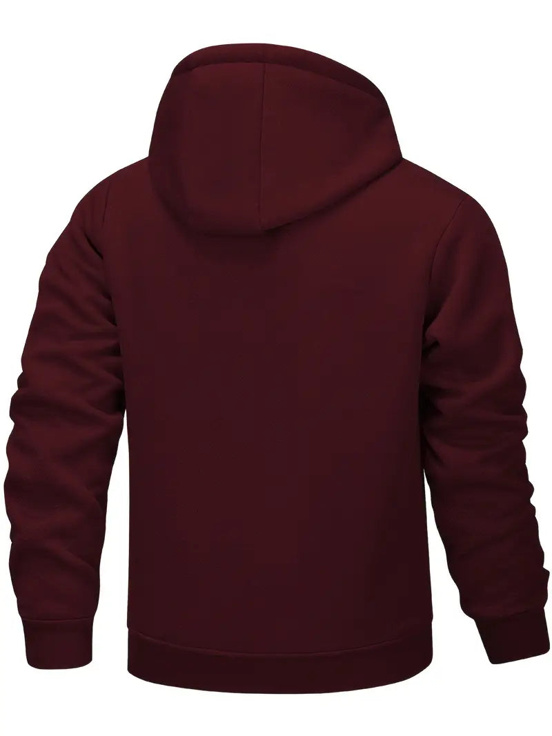 Helge - Casual Long Sleeve Zip-Up Hoodie