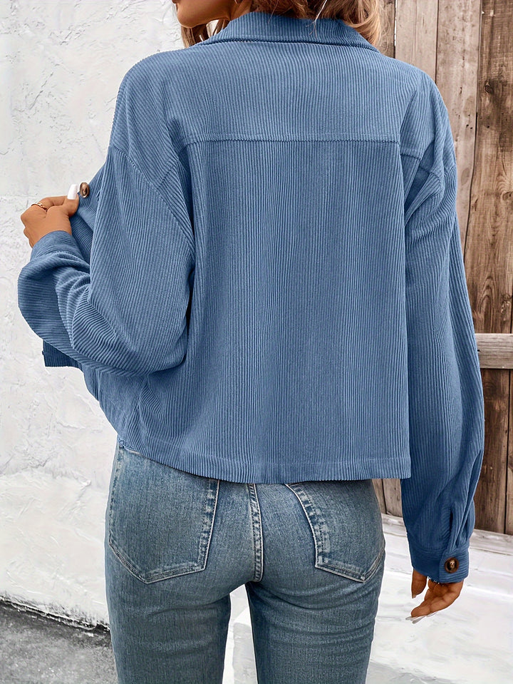 Nichola - Long Sleeve Jacket With Button Up