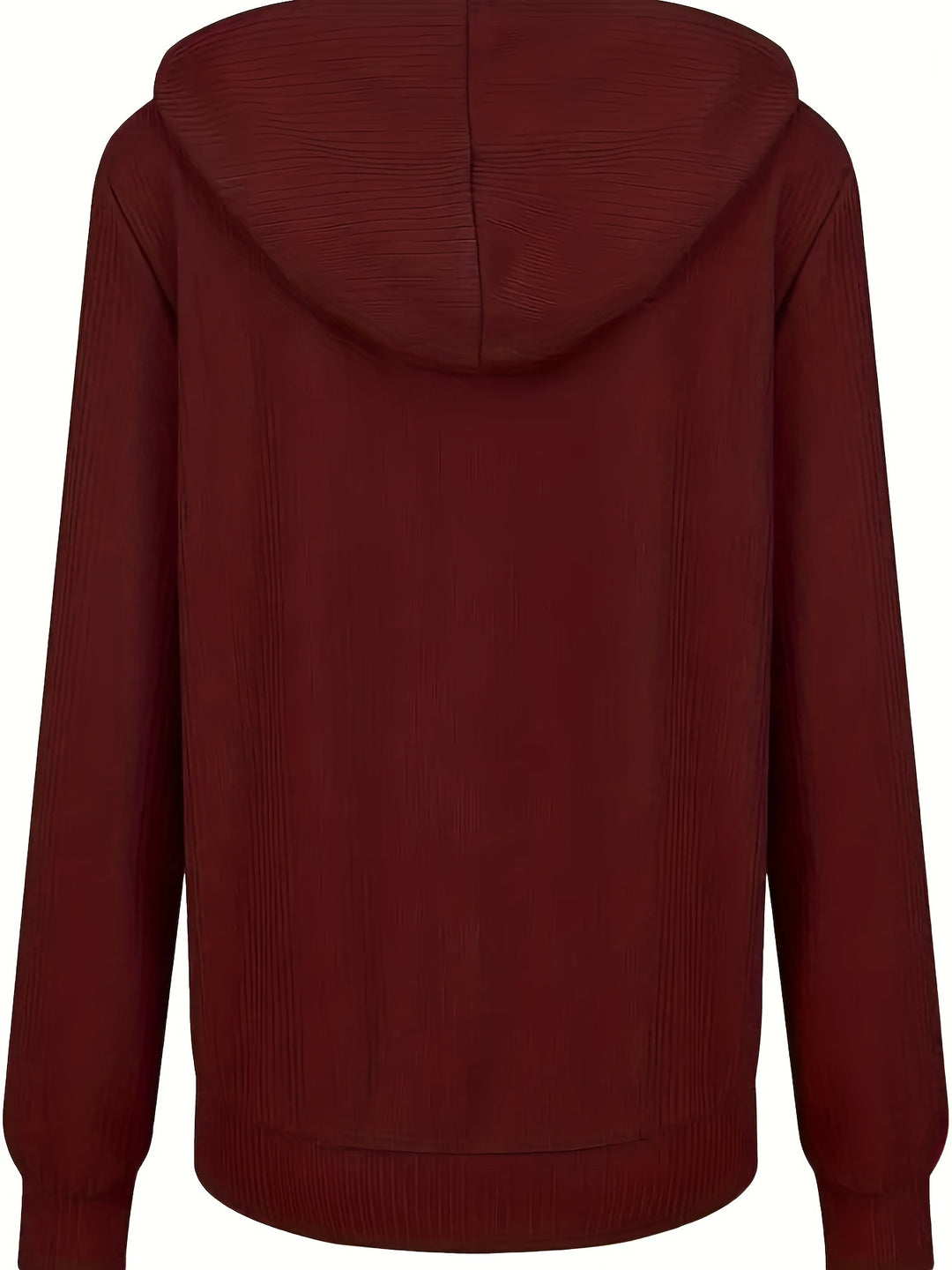 Moira - Long Sleeve Zip Up Drawstring Hoodies