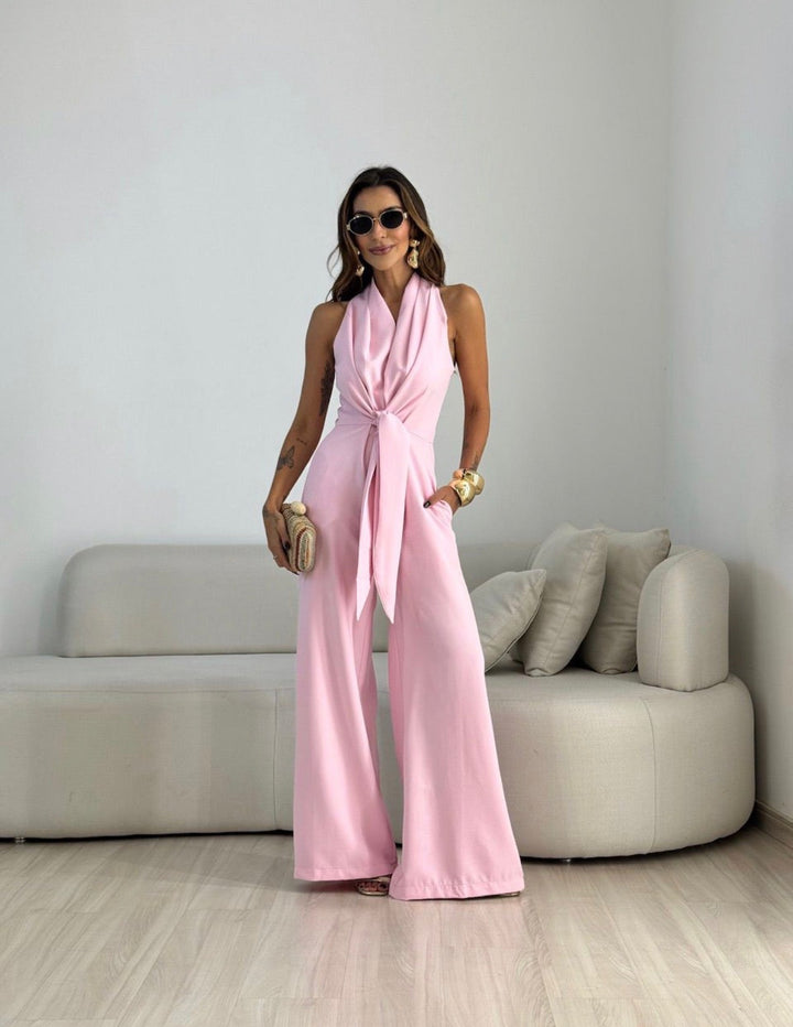 Shabrina - Wide Leg Sleeveless Jumpsuit