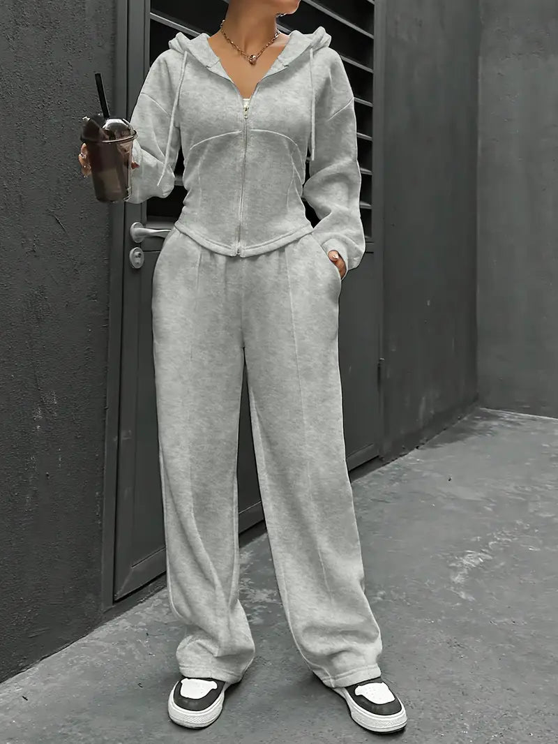 Nanci - Casual Long Sleeve Two Piece Set