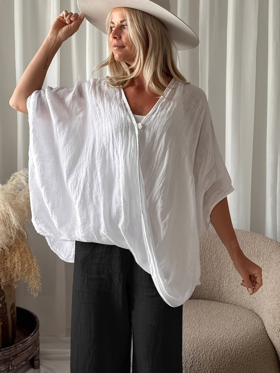 Winnie - Bohemian Blouse With Loose Sleeve