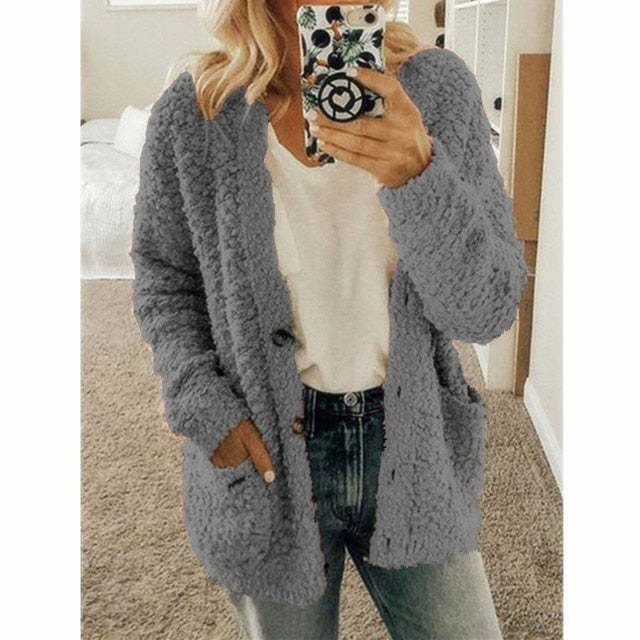 Lauretta - Long Sleeve Cardigan With Pockets