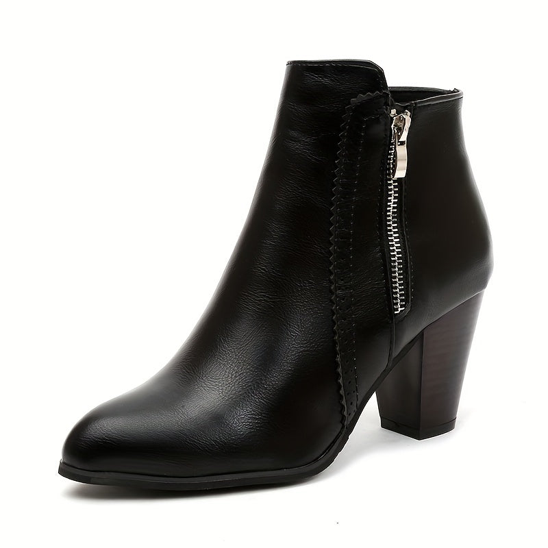Zofie - Elegance High Heel Boot With Side Zipper