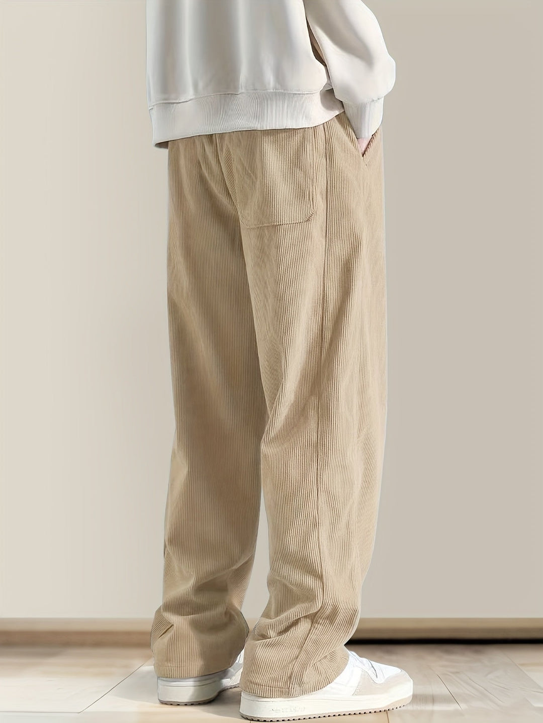 Ellyson - Corduroy Pants With Drawstring Waist