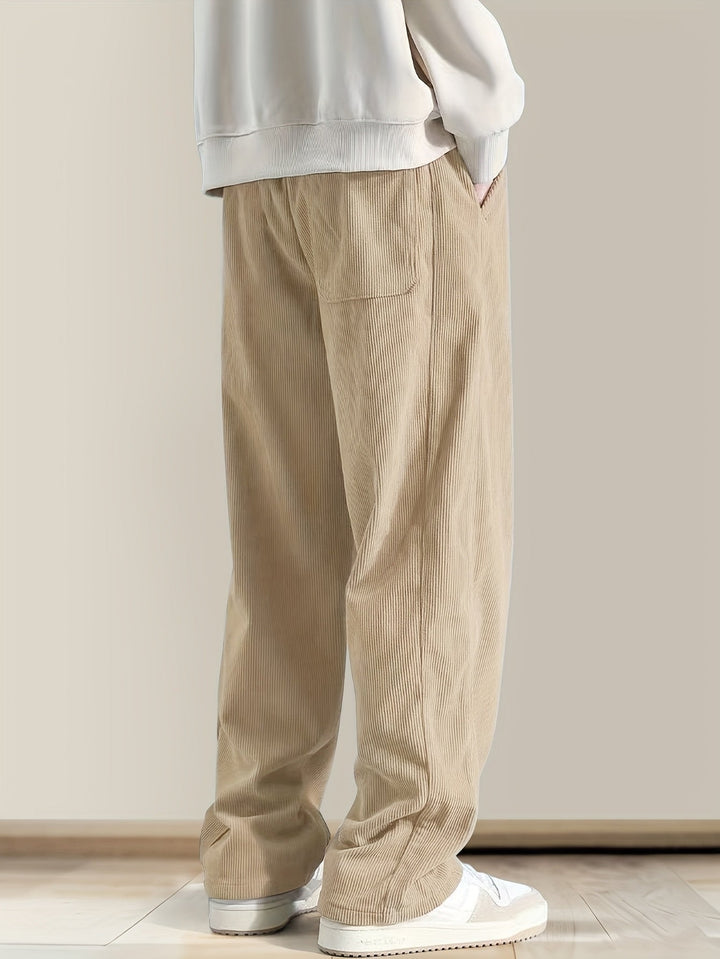 Ellyson - Corduroy Pants With Drawstring Waist