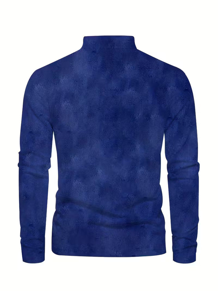 Giles - Stylish 3D Sailboat Print Lapel Shirt