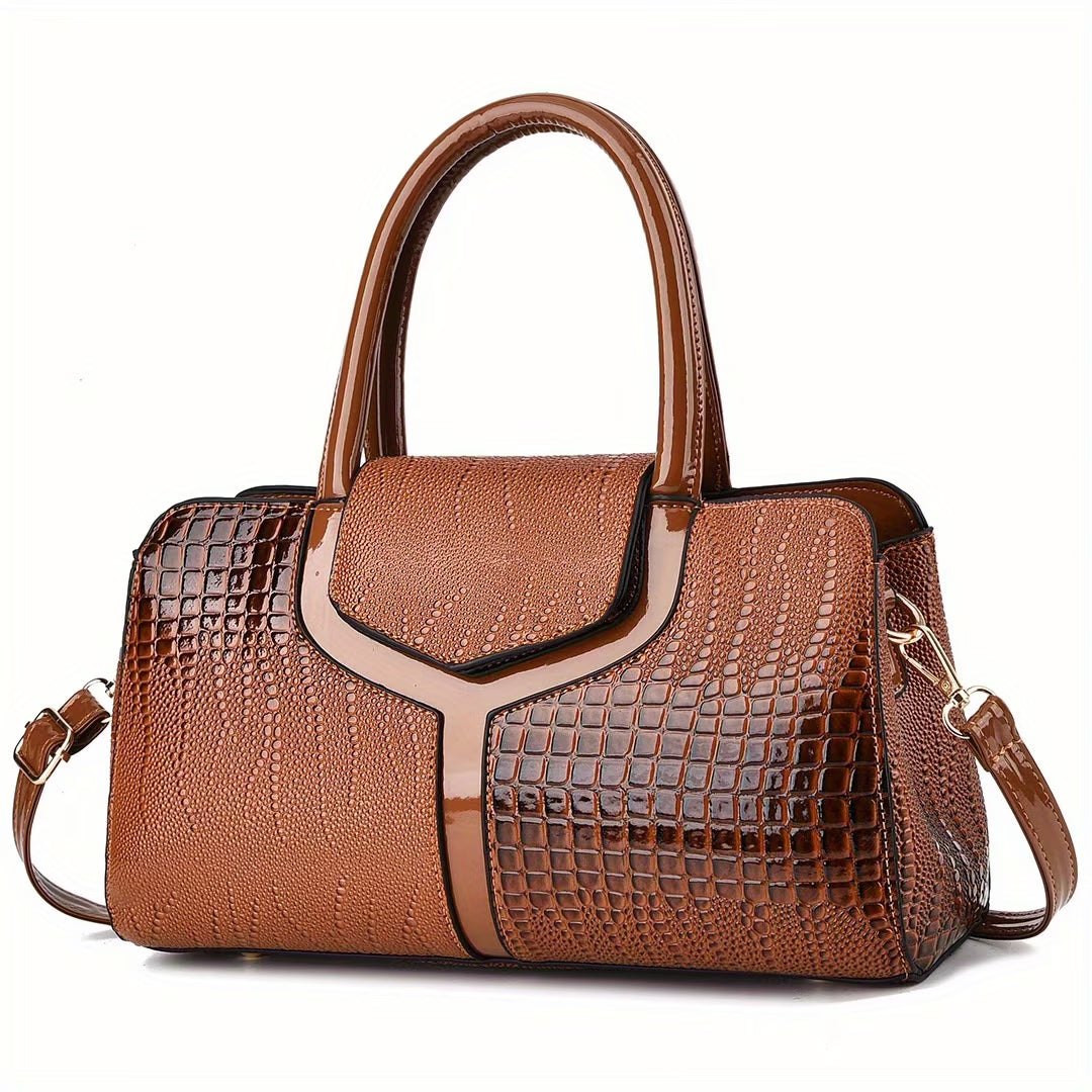 Isolarenna - Handbag With Crocodile Texture