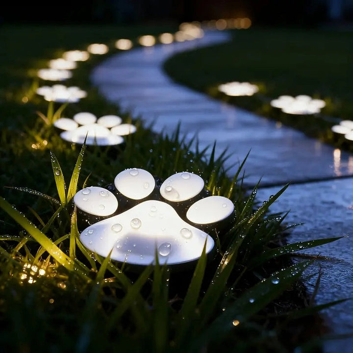 PawGlow - Outdoor LED Solar Garden Paw Lights