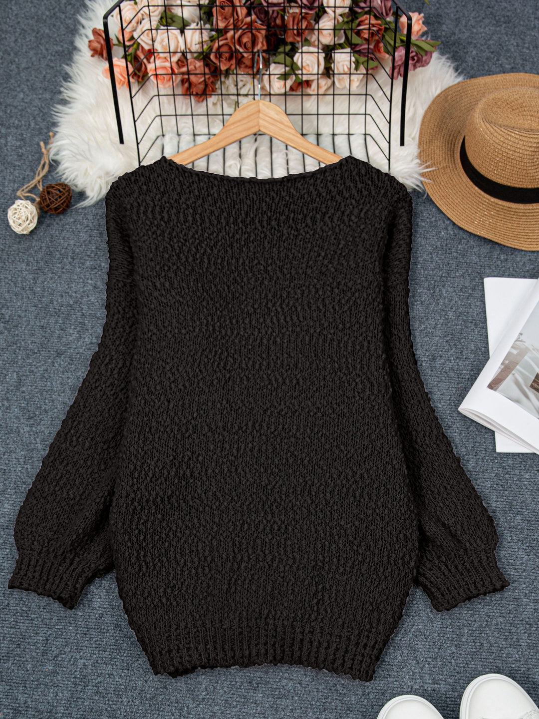 Jeannette - Round Neck Long Sleeve Sweater
