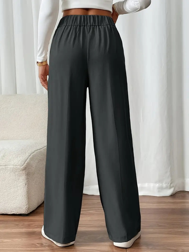 Orvella - Comfortable Wide Leg Pant With Pockets