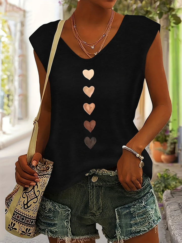 Nichole - Shirt With Heart Print
