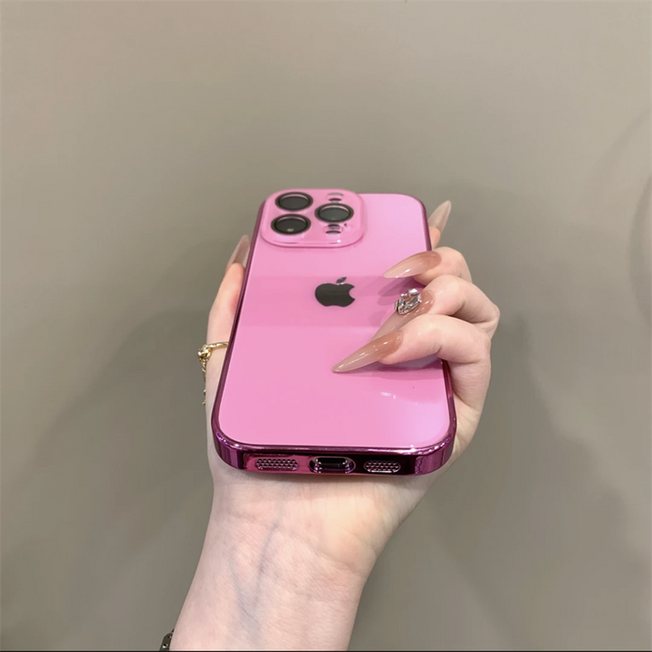 Chromelux – Premium Electroplated Glass Lens Case For iPhone