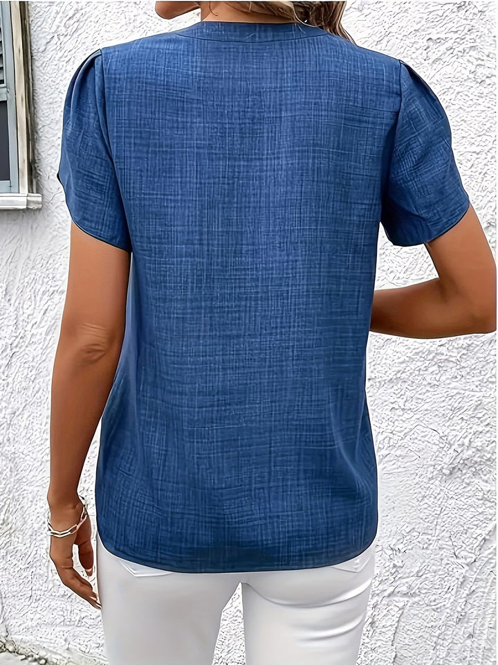 Kacey - Short Sleeve V-Neck Shirt