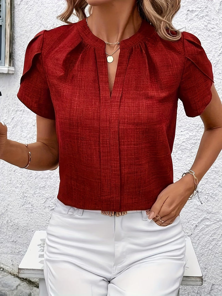 Kacey - Short Sleeve V-Neck Shirt