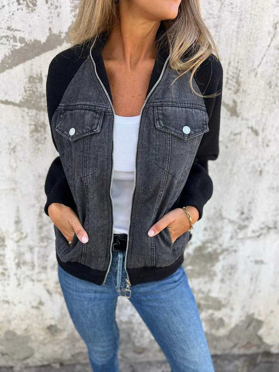 Hantika - Zip Up Jacket With V-Neck