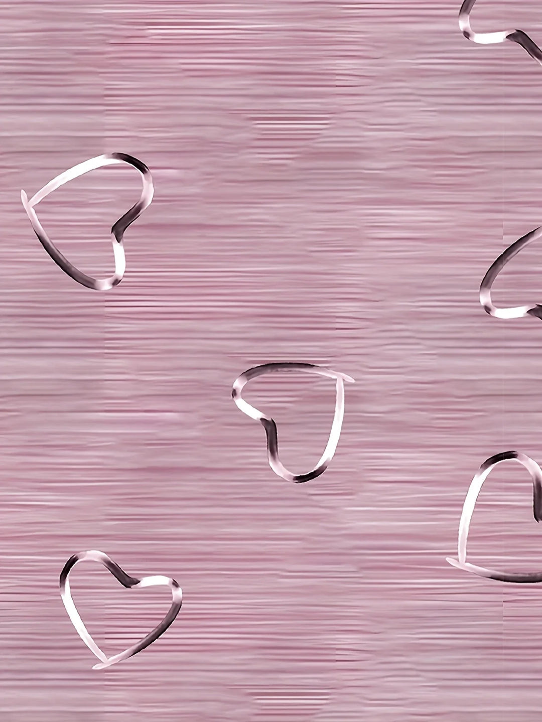 Emlyn - Fashionable V-neck And Heart Print Top