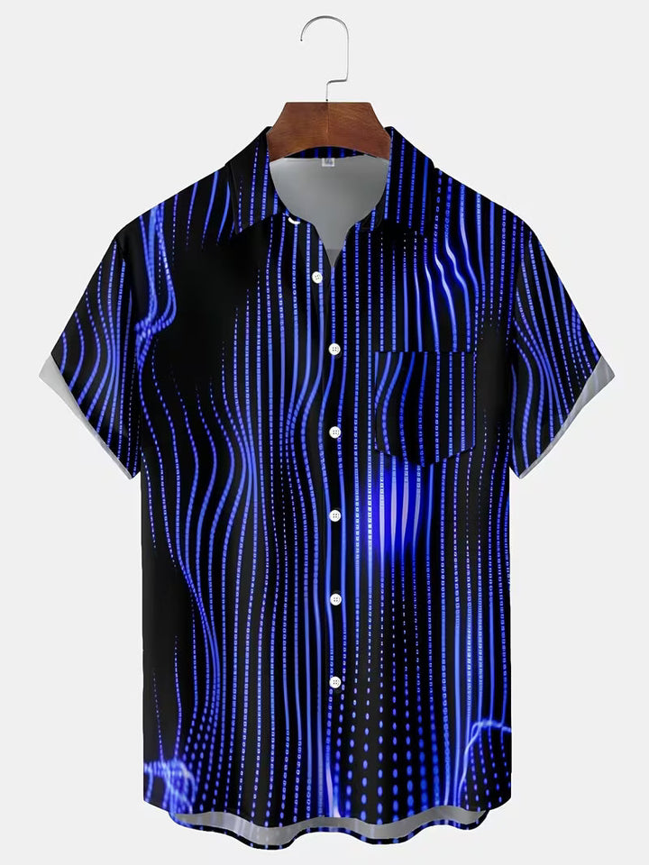 Ludwig - Casual Shirt With Art Stripe Print