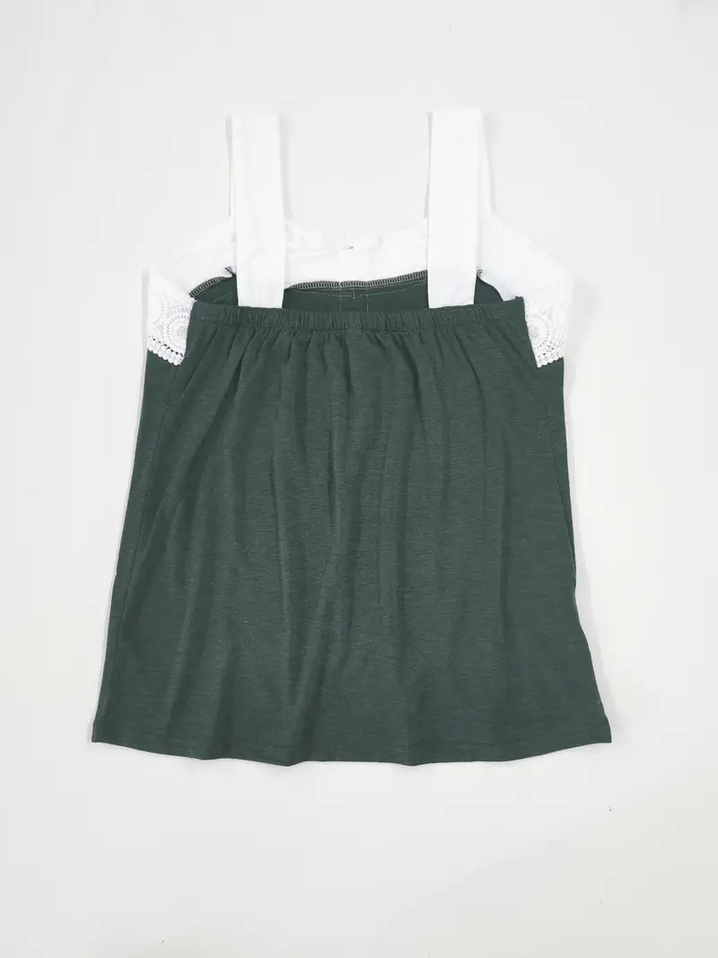 Malinda - Sleeveless Top With Button