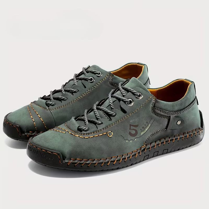 Vortexgrid - Lace Up Stitching Shoes