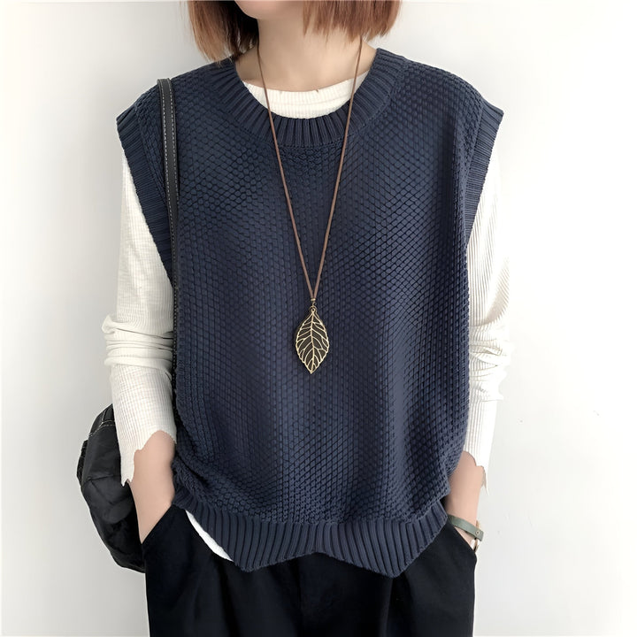 Ramona -  Round Neck Knitted Sweater