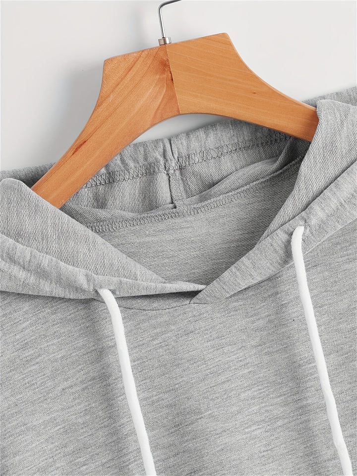 Matthias - Casual Asymmetrical Hem Hooded T-Shirt