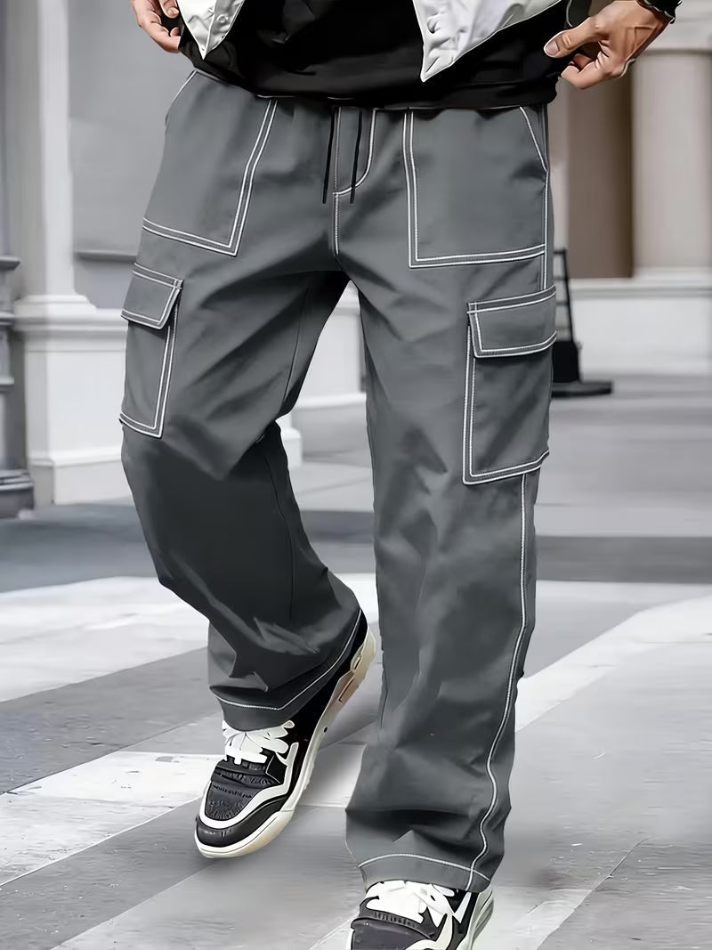 Demetri - Cargo Pants With Contrast Stitching