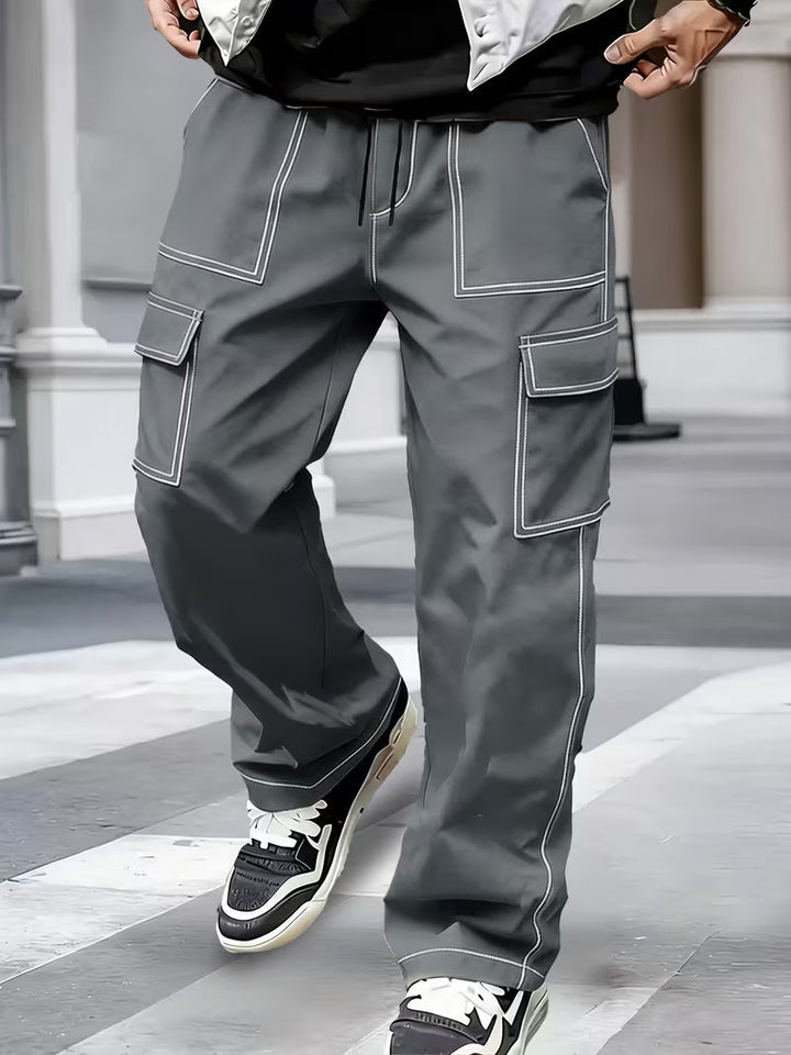 Demetri - Cargo Pants With Contrast Stitching
