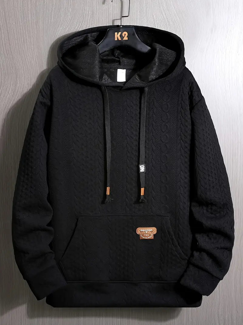 Pruitt - Long Sleeve Knitted Hoodie