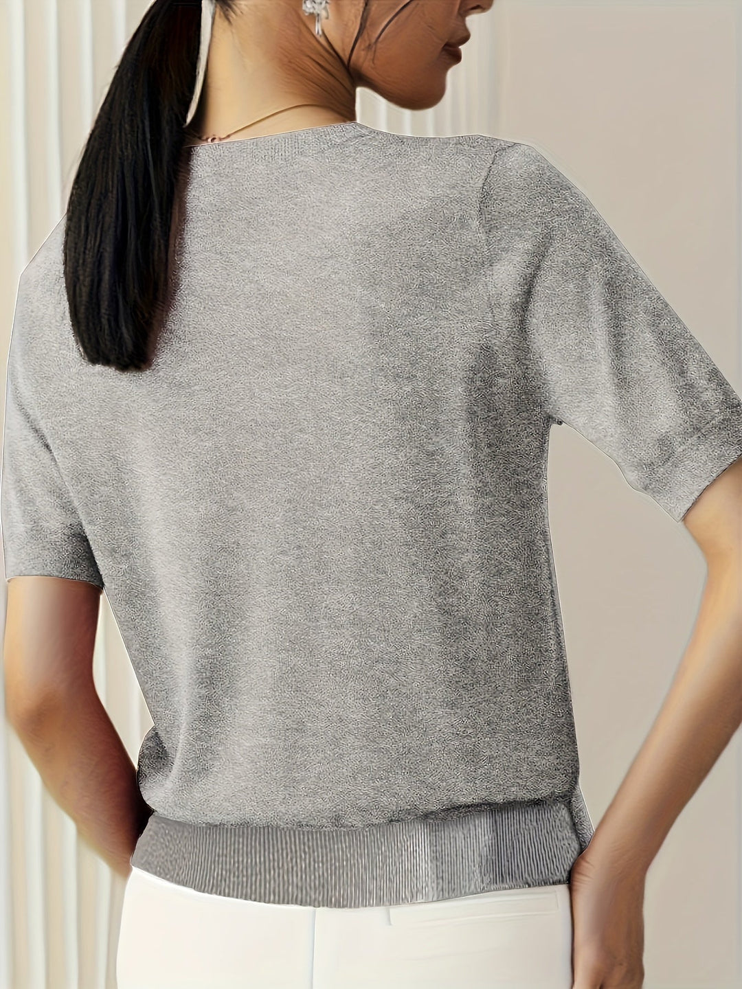 Jacquie - High Elasticity Casual T-Shirt