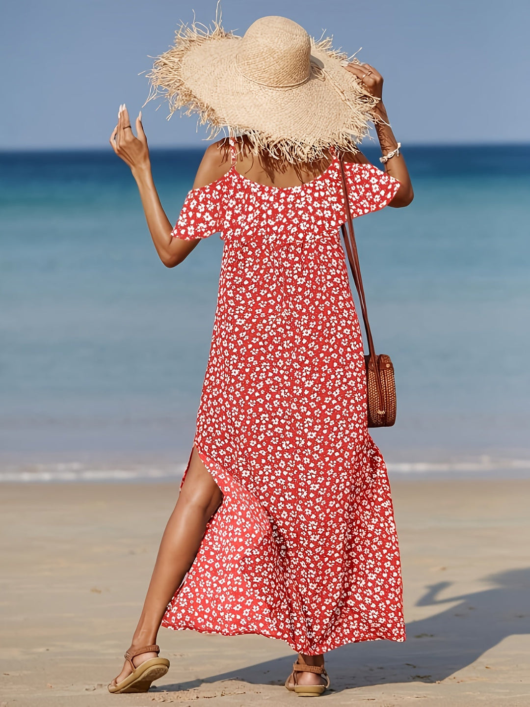 Consuelo - Off Shoulder Dress With Floral Print