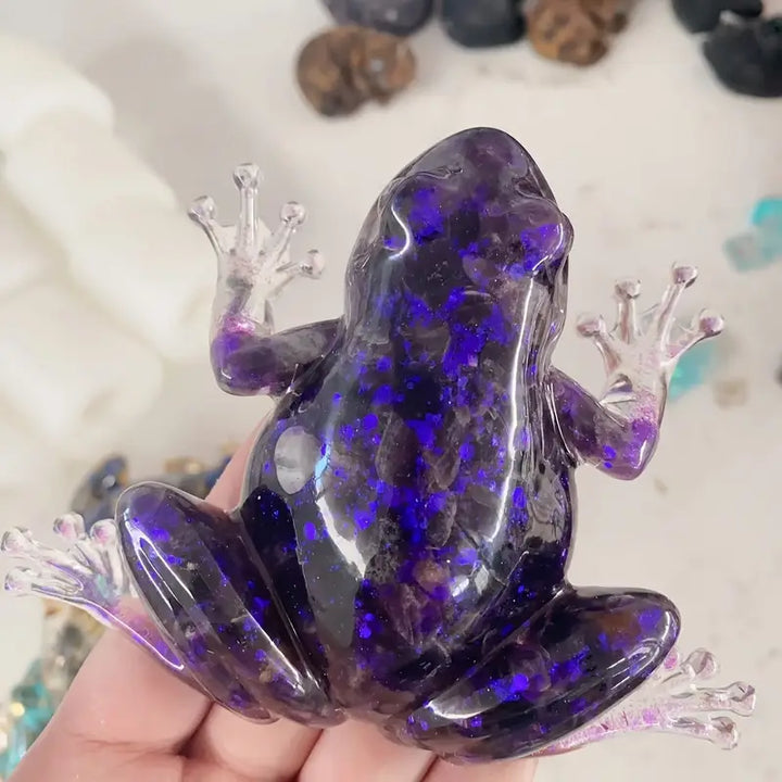 Frostone - Crystal Frog Sculpture For Home Decoration