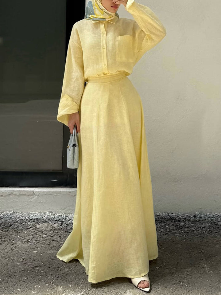 Mabel - Linen Two Piece Set