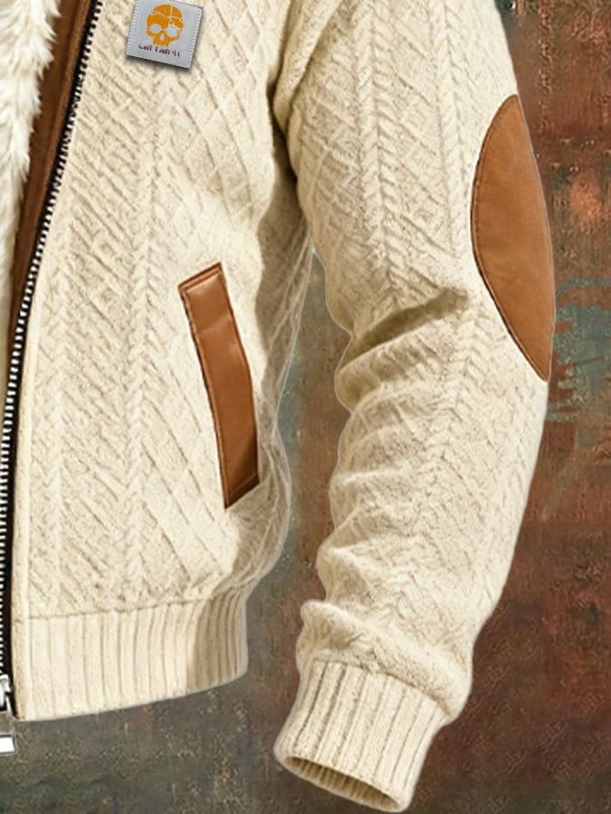 Claudio - Retro Textured Knitted Jacket