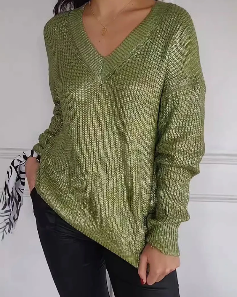 Natasja - Casual V-Neck Sweater