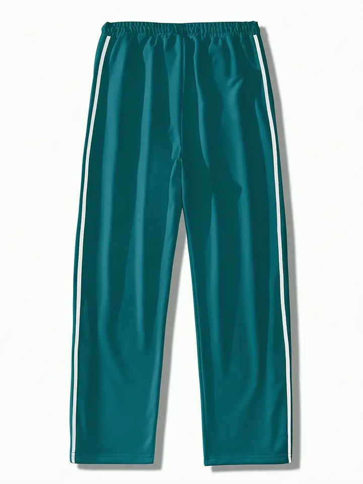 Mendis - Casual Sport Straight-Leg Pant With Snap Button