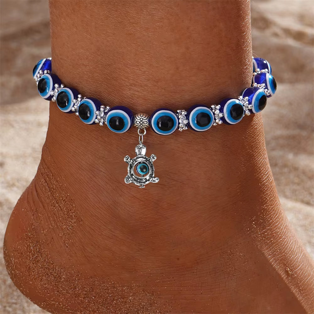 Eliani - Saphira Evil Eye Charm Anklet