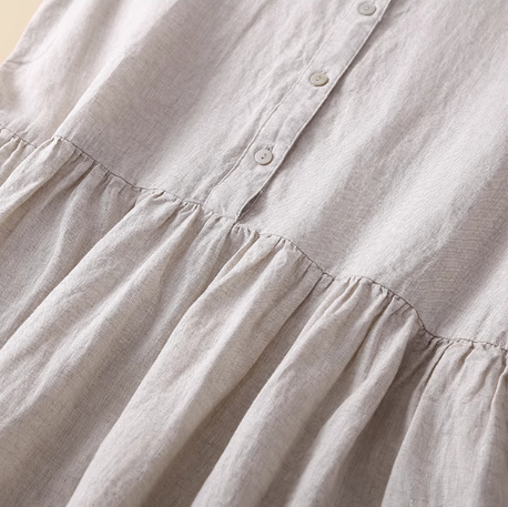 Nerissa - Simple Artistic Cotton Dress