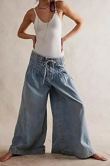 Karatza - Stylish Loose Wide Leg Jeans