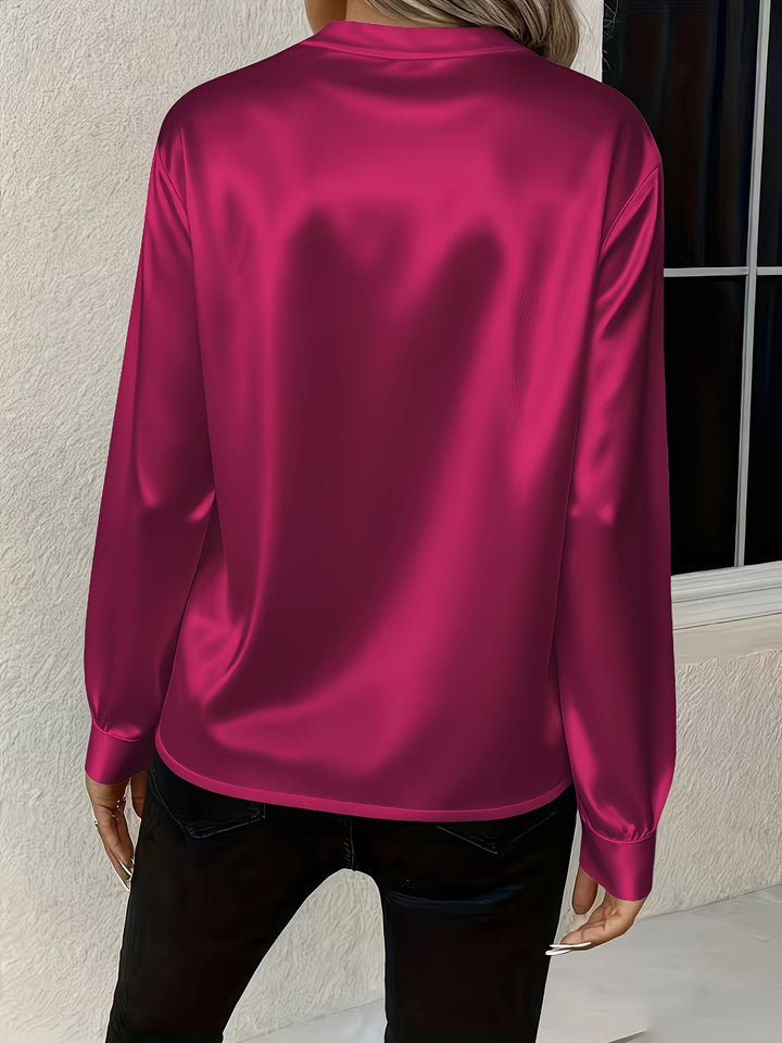 Ronika - Long Sleeve V-Neck Blouse