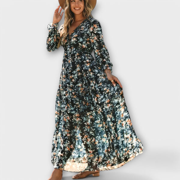Vanna - Elegant Long Sleeve Dress