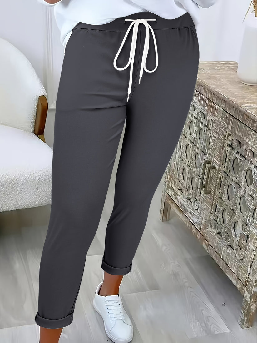 Jaimee - Comfortable Drawstring Trousers