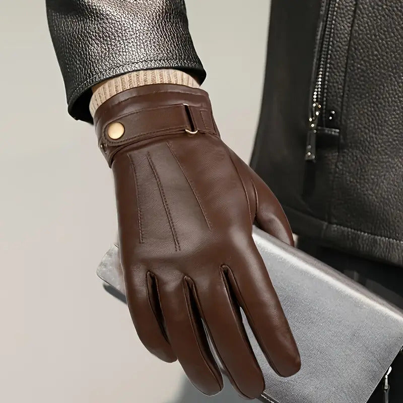 Velozone - Winter Thermal Leather Gloves