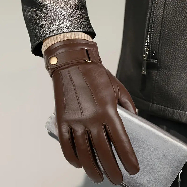 Velozone - Winter Thermal Leather Gloves