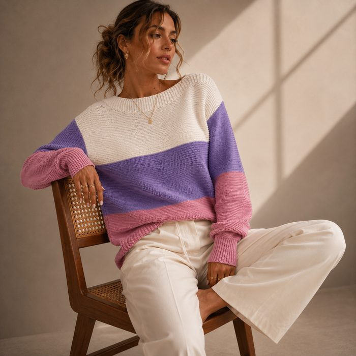 Delina - Elegant Oversize Knitted Sweater