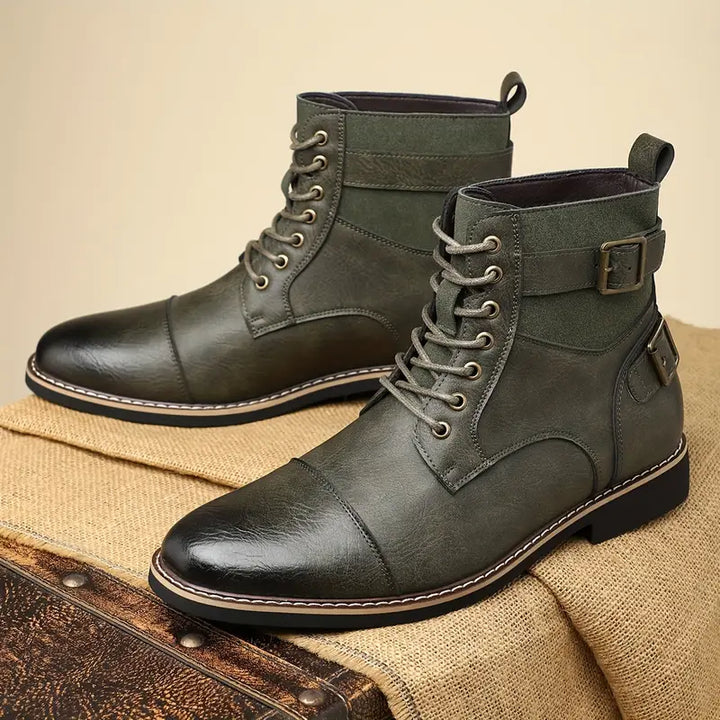 Dylan - Casual Ankle Boots With Buckle