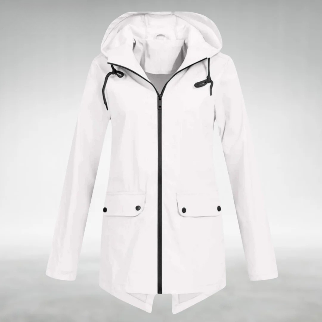 Jalena - Waterproof Hooded Jacket With Pockets