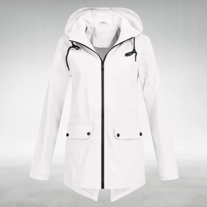 Jalena - Waterproof Hooded Jacket With Pockets